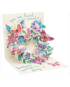 3D Pop-Up Mother's Day Card - Butterflies & Flowers