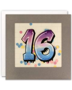 AGE 16 Card - Graffiti 