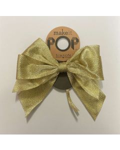 Ribbon Bow - Double Loop GOLD