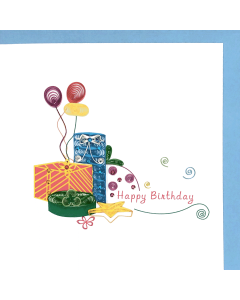 Quilling Card - Birthday Presents