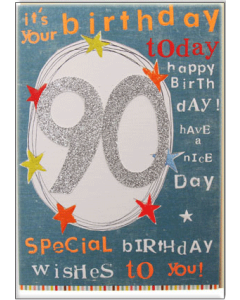 '90 It's Your Birthday Today' Card