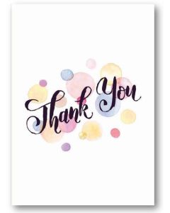 Thank You Cards - Watercolour Spots