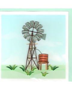 Quilling Card - Windmill