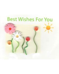 Quilling MINI Card - Best Wishes 