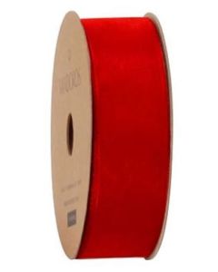 Ribbon Roll - Organza RED (25mm x 10 metres)