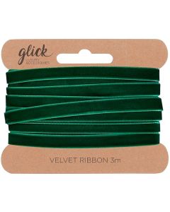 Decorative Ribbon - Green Velvet (3 metres)