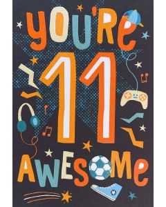 AGE 11 Card - Awesome