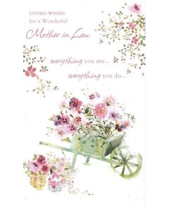 Mother-in-Law Birthday - Floral Wheelbarrow 