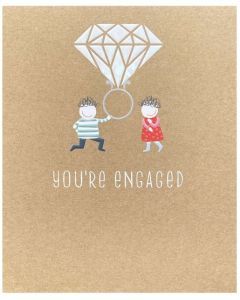 ENGAGEMENT Card - Huge Diamond Ring