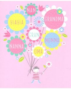Grandmother Birthday - Grandma, Nan, Nonna, Oma, Yiayia