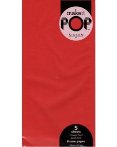 Tissue Paper - RED (5 sheets)