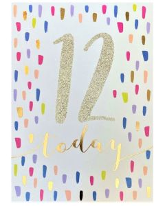 AGE 12 Card - Sparkly 12