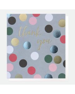 THANK YOU Card - Metallic Spots