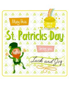 St. Patrick's Day Card- Luck and Joy