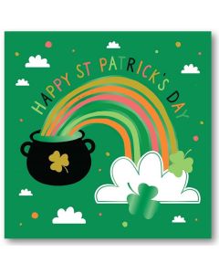 St. Patrick's Day Card- Rainbow 