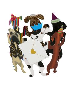 3D Card - Party Dogs