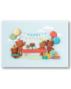 Birthday Card - Teddy Bear Party