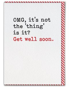 GET WELL Card - The Thing