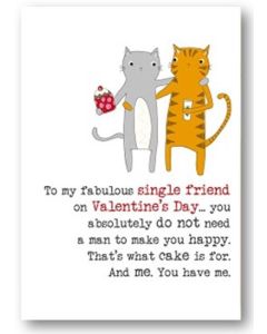 Valentine Card - To My Single FRIEND