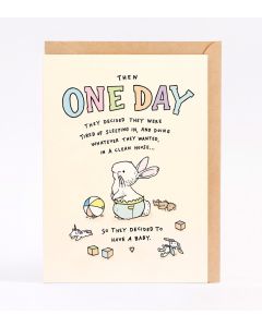 BABY card - One Day 