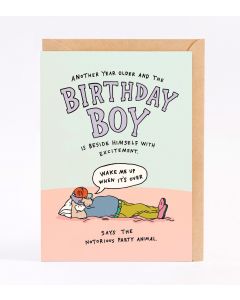 Birthday card - Nap Birthday Boy