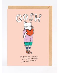 Greeting Card - Gosh