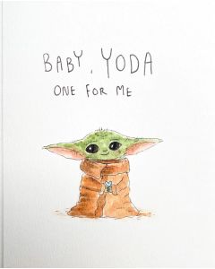 LOVE card - Yoda with heart