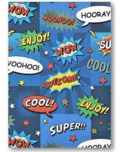 Folded Wrapping Paper - Comic Strip