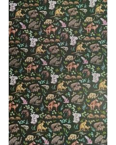 Folded Wrapping Paper - Wild Fur You (Aussie Animals)