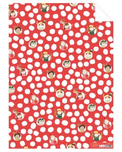 Christmas Folded Wrapping Paper  - Party People