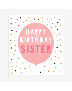 SISTER Card - Pink Balloon