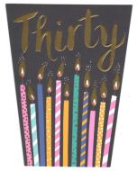 30th Birthday - Bright Candles