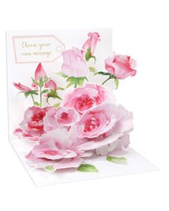 3D Pop-Up Card - Pink Roses