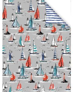 Folded Wrapping Paper - Boats