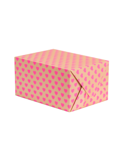 Folded Wrapping Paper - Pink Hearts