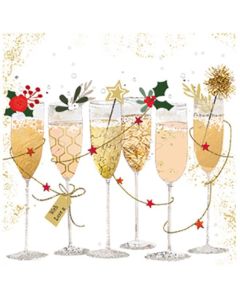 Paper Napkins - Christmas Champagne