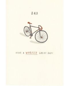 Father's Day Card - Wheelie Great Day