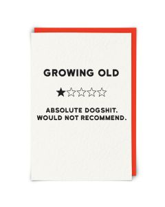 Greeting card - 'Growing Old', one star