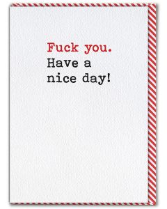 Greeting Card - Fuck You