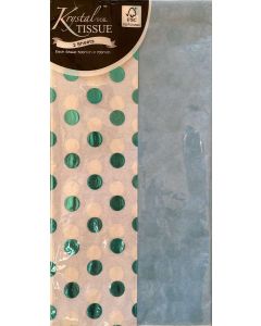 Tissue Paper - BLUE Foil Spot (2 sheets)