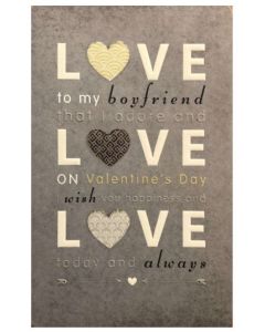 Valentine Card - BOYFRIEND that I Adore