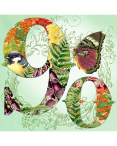 AGE 90 Card - Garden Butterfly