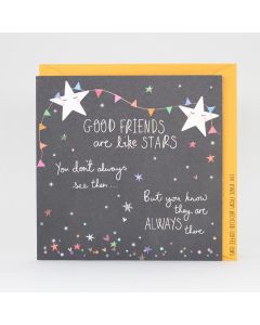 Greeting Card - Good Friends are Like Stars
