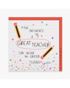 TEACHER Card - Never Erased