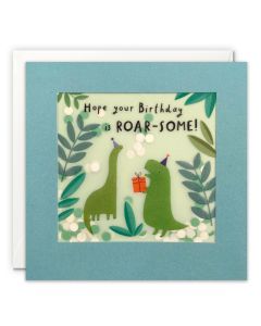 Birthday Card - Roar-some Dinosaurs