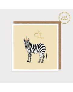 Birthday Card - Party Time (Zebra)