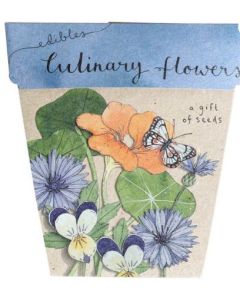 Greeting Card & Gift of Seeds - CULINARY FLOWERS