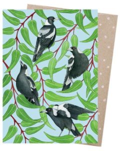 Greeting card - Magpies Warble 