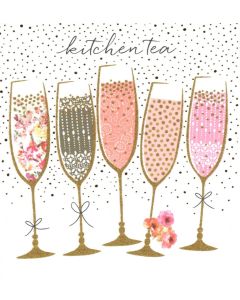 KITCHEN TEA Card - Champagne Celebration