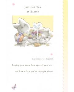 Easter Card - Bunny & Basket